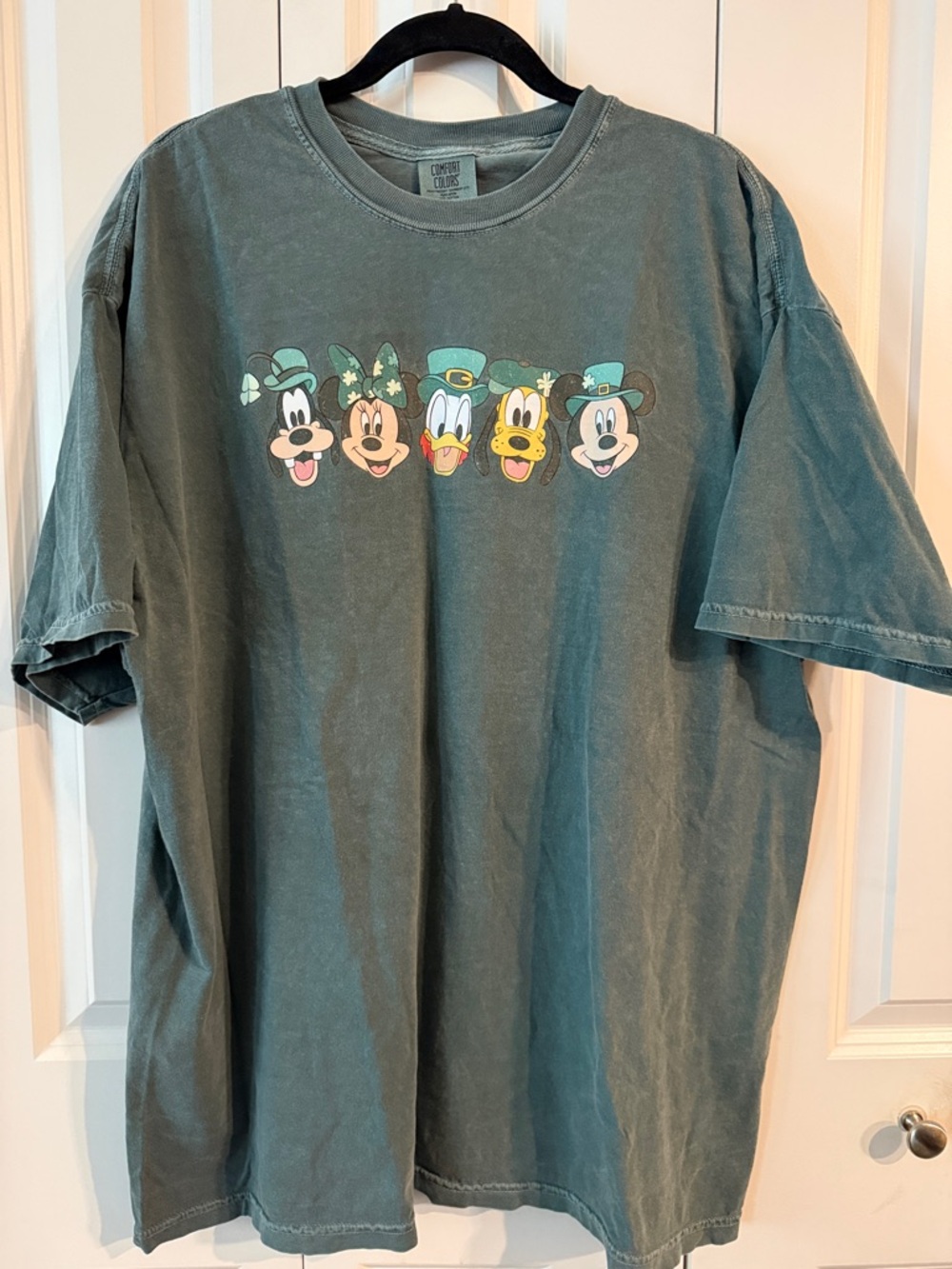 Disney Comfort Colors Crewneck in Teal Gray